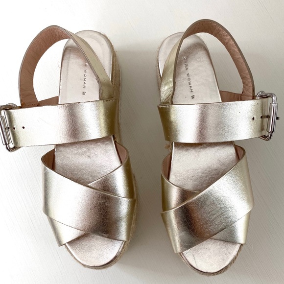 jute platform sandals zara